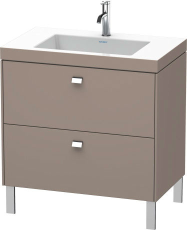 Lavabo con mueble, c-bonded, a suelo, BR4701O1043 incl. lavabo para mueble Vero Air
