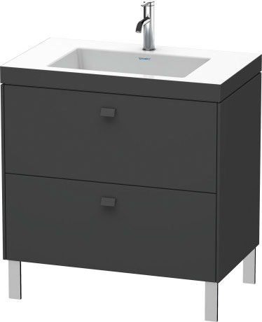 Lavabo con mueble, c-bonded, a suelo, BR4701O4949 incl. lavabo para mueble Vero Air