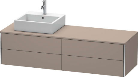 Mueble bajo lavabo para encimera suspendido, XS4914L4343 cajón superior debajo de la cerámica incl. recorte y recubrimiento para sifón