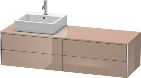 Mueble bajo lavabo para encimera suspendido, XS4914L8686 cajón superior debajo de la cerámica incl. recorte y recubrimiento para sifón