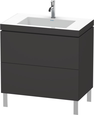 Lavabo con mueble, c-bonded, a suelo, LC6937O8080 incl. lavabo para mueble Vero Air