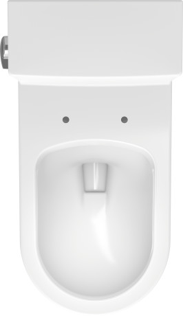 Inodoro de una pieza Duravit Rimless®, 2185010002 1,28 gpf (4,8 litros), con mecanismo interior Single Flush, con palanca izq.