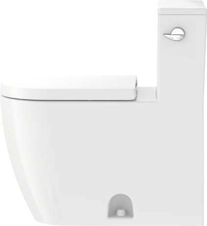Inodoro de una pieza Duravit Rimless®, 2185010082 1,28 gpf (4,8 litros), con mecanismo interior Single Flush, con palanca dcha.