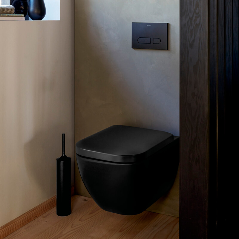 Black Happy D.2 Plus toilet wall mounted
